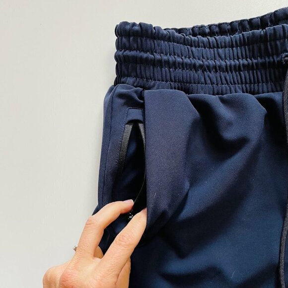 Athleta Metropolis Straight Leg Pant Athlesuire Navy Blue Stretch Zipper Ankle 4 - Picture 4 of 13